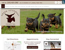 Tablet Screenshot of ansonvet.com